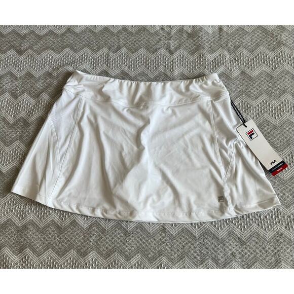 FILA Core A-Line Tennis Skort in White, size L, NWT! - Picture 3 of 10